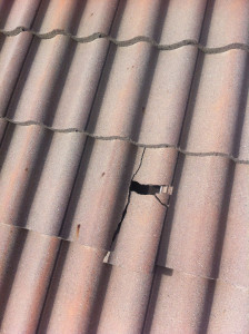 Damaged roof tile repair calgary